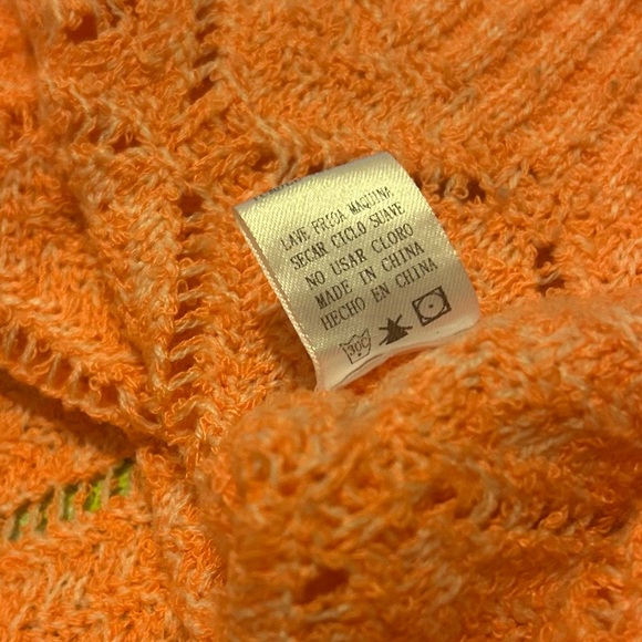 Dainty Hooligan Semi-Cropped Sweater - Neon Peach/Coral - Size M/L - Picture 10 of 10